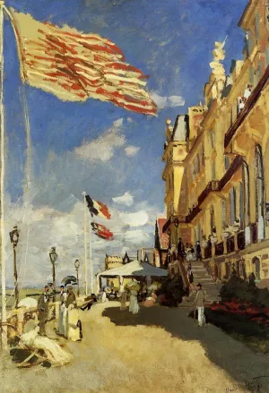 Hotel des Roches Noires, Trouville by Claude Monet Oil Painting