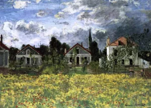 Houses at Argenteuil by Claude Monet - Oil Painting Reproduction