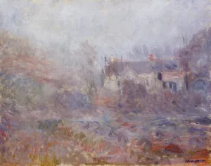 Houses at Falaise in the Fog by Claude Monet Oil Painting