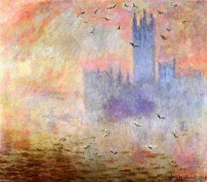 Houses of Parliament, Seagulls by Claude Monet Oil Painting