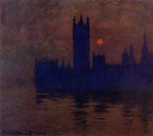 Houses of Parliament, Sunset painting by Claude Monet
