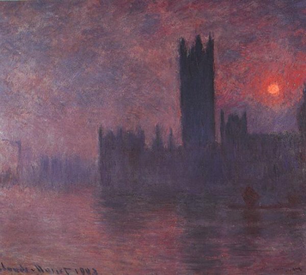 Main Product Photo of Houses of Parliament Painting by Claude Monet