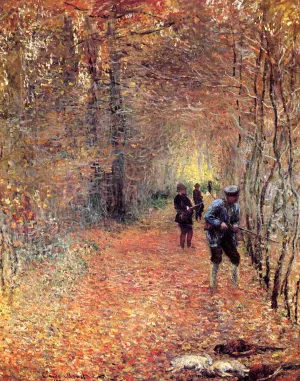 Hunting also known as The Shoot by Claude Monet - Oil Painting Reproduction