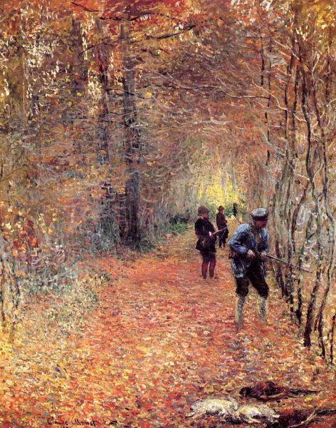 Main Product Photo of Hunting also known as The Shoot Painting by Claude Monet