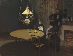 Interior, after Dinner by Claude Monet Oil Painting