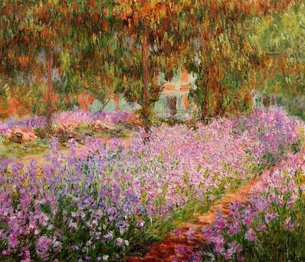 Main Product Photo of Irises in Monet's Garden Painting by Claude Monet