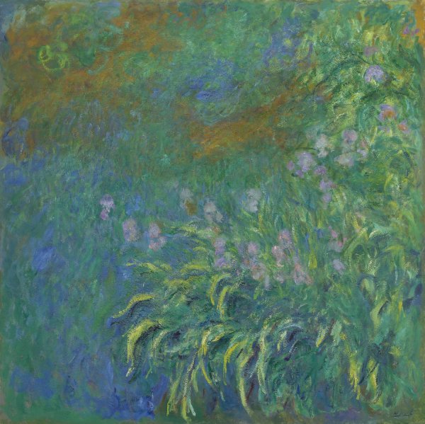 Main Product Photo of Irises  Painting by Claude Monet