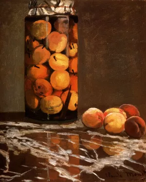 Jar Of Peaches by Claude Monet Oil Painting