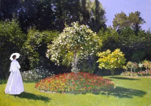 Jeanne-Marguerite Lecadre in the Garden Oil Painting by Claude Monet - Bestsellers
