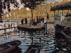 La Grenouillere painting by Claude Monet