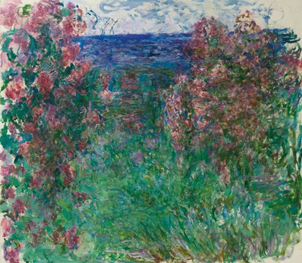 La Maison Dans Les Roses by Claude Monet - Hand-Painted Oil Painting Reproduction