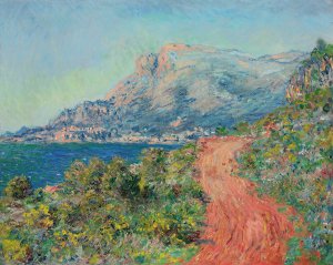 La route rouge pres de Menton by Claude Monet Oil Painting