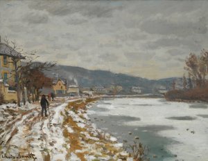 La Seine a Bougival by Claude Monet Oil Painting