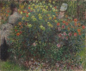 Ladies in Flowers by Claude Monet Oil Painting