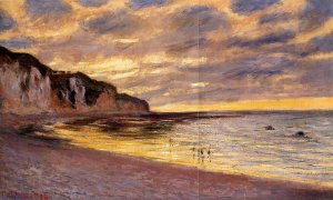 L'Ally Point, Low Tide by Claude Monet Oil Painting