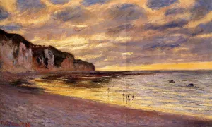 L'Ally Point, Low Tide by Claude Monet Oil Painting