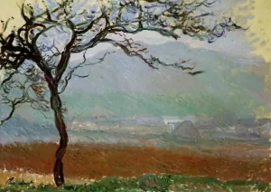 Landscape at Giverny by Claude Monet - Oil Painting Reproduction