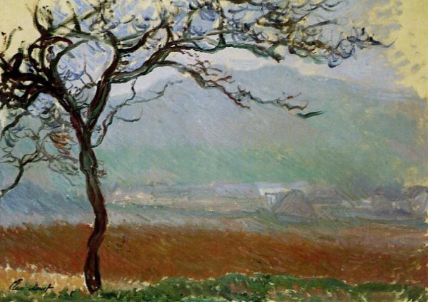 Main Product Photo of Landscape at Giverny Painting by Claude Monet
