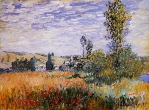 Landscape at Vetheuil by Claude Monet Oil Painting