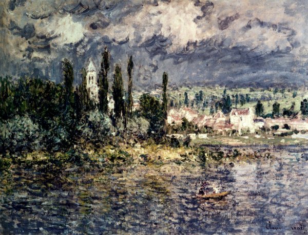 Main Product Photo of Landscape With Thunderstorm Painting by Claude Monet