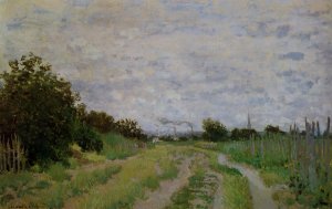 Lane in the Vineyards at Argenteuil by Claude Monet Oil Painting