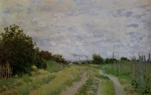 Lane in the Vineyards at Argenteuil by Claude Monet Oil Painting