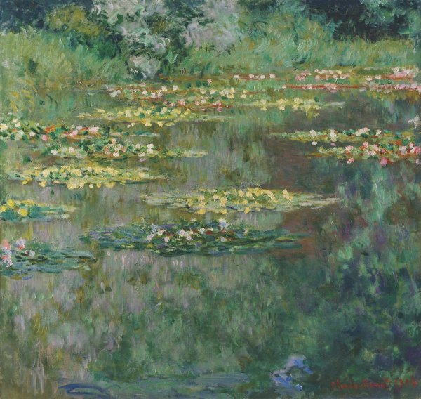Le Bassin des Nympheas  by Claude Monet - Hand-Painted Oil Painting Reproduction