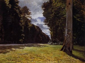 Le Pave de Chailly in the Fontainbleau Forest by Claude Monet Oil Painting