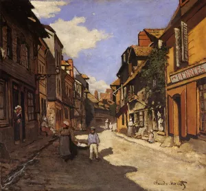 Le Rue de La Bavolle at Honfleur by Claude Monet Oil Painting