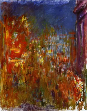 Leicester Square at Night Oil painting by Claude Monet