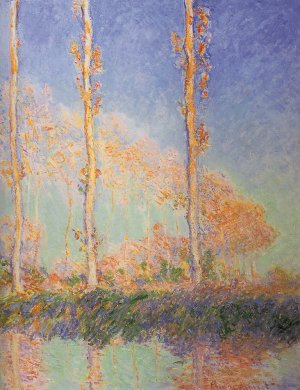 Les Peupliers, Trois Arbres Roses, Automne by Claude Monet Oil Painting