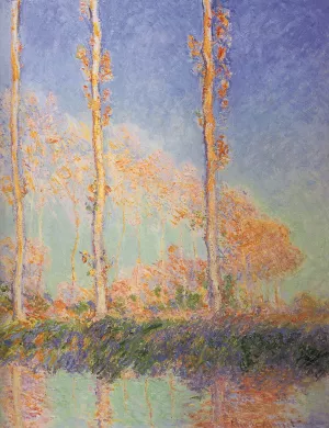 Les Peupliers, Trois Arbres Roses, Automne by Claude Monet Oil Painting