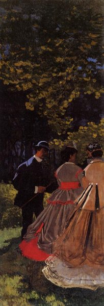 Luncheon on the Grass, Left Panel by Claude Monet Oil Painting