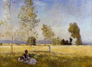 Meadow at Bezons by Claude Monet Oil Painting