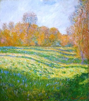 Meadow at Giverny Oil painting by Claude Monet