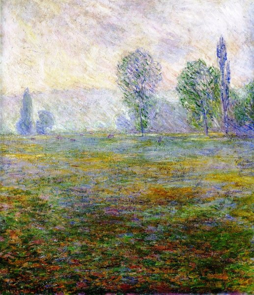 Meadows at Giverny by Claude Monet - Hand-Painted Oil Painting Reproduction