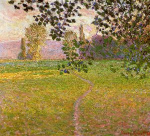 Morning Landscape, Giverny by Claude Monet Oil Painting