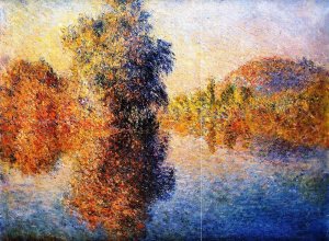 Morning on the Seine 4 Oil painting by Claude Monet