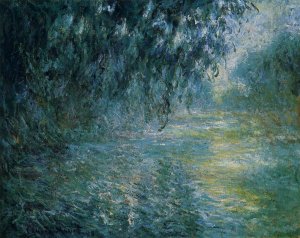 Morning on the Seine in the Rain Oil painting by Claude Monet