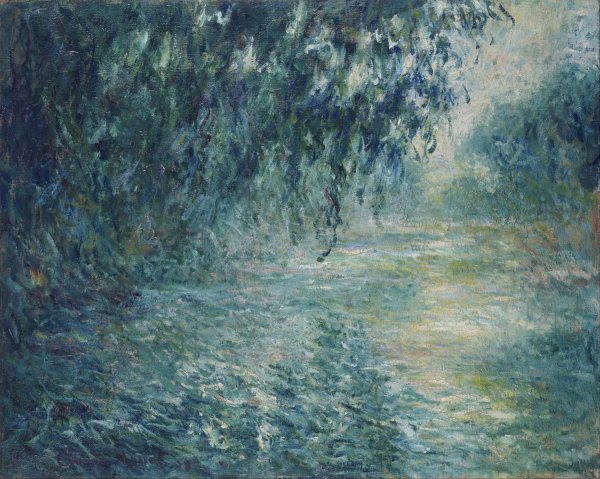 Main Product Photo of Morning on the Seine  Painting by Claude Monet