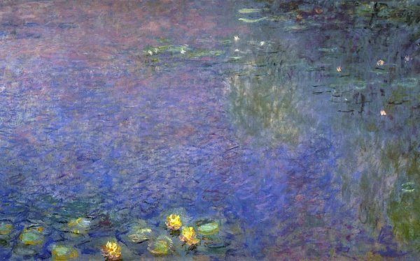 Morning Right-Center Detail by Claude Monet - Hand-Painted Oil Painting Reproduction