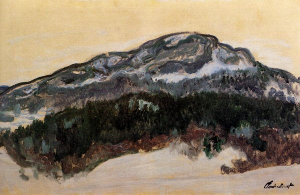 Main Product Photo of Mount Kolsaas, Norway Painting by Claude Monet