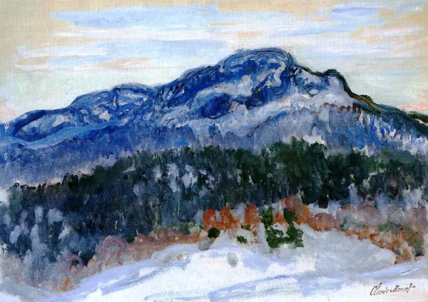 Mount Kolsaas by Claude Monet - Hand-Painted Oil Painting Reproduction