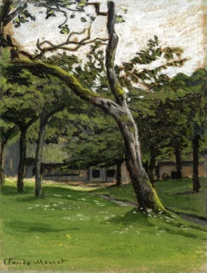 Norman Farm Through the Trees by Claude Monet Oil Painting