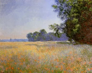 Oat and Poppy Field by Claude Monet - Oil Painting Reproduction