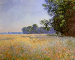 Oat and Poppy Field by Claude Monet Oil Painting