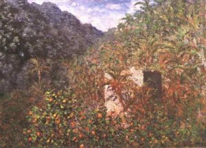 Olive Trees and Palm Trees in the Valley by Claude Monet Oil Painting