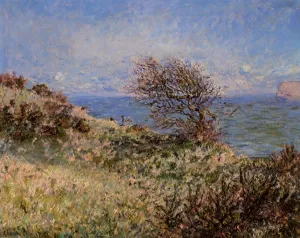 On the Cliff at Fecamp painting by Claude Monet