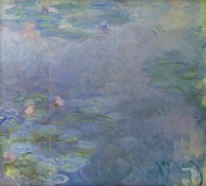 Pale Water-Lilies Detail by Claude Monet Oil Painting
