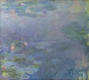 Pale Water-Lilies Detail by Claude Monet Oil Painting